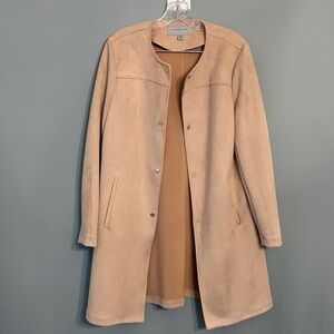 Marc New York Collarless Blush Trench Coat